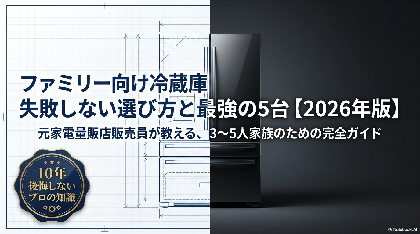 元家電量販店販売員がおすすめするファミリー向け冷蔵庫2026年版5選の比較画像