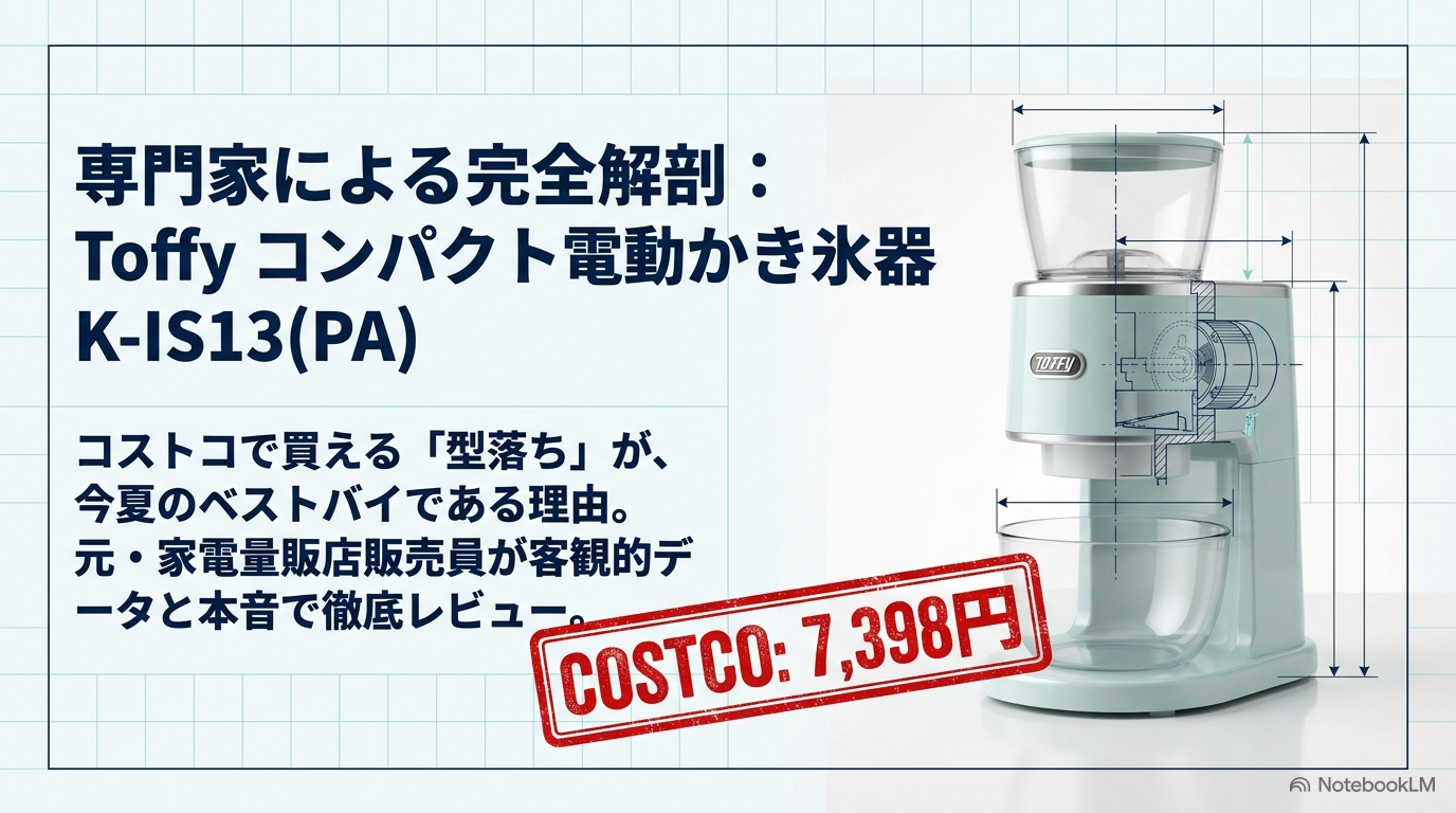 Toffy コンパクト電動かき氷器 K-IS13 ペールアクア コストコ