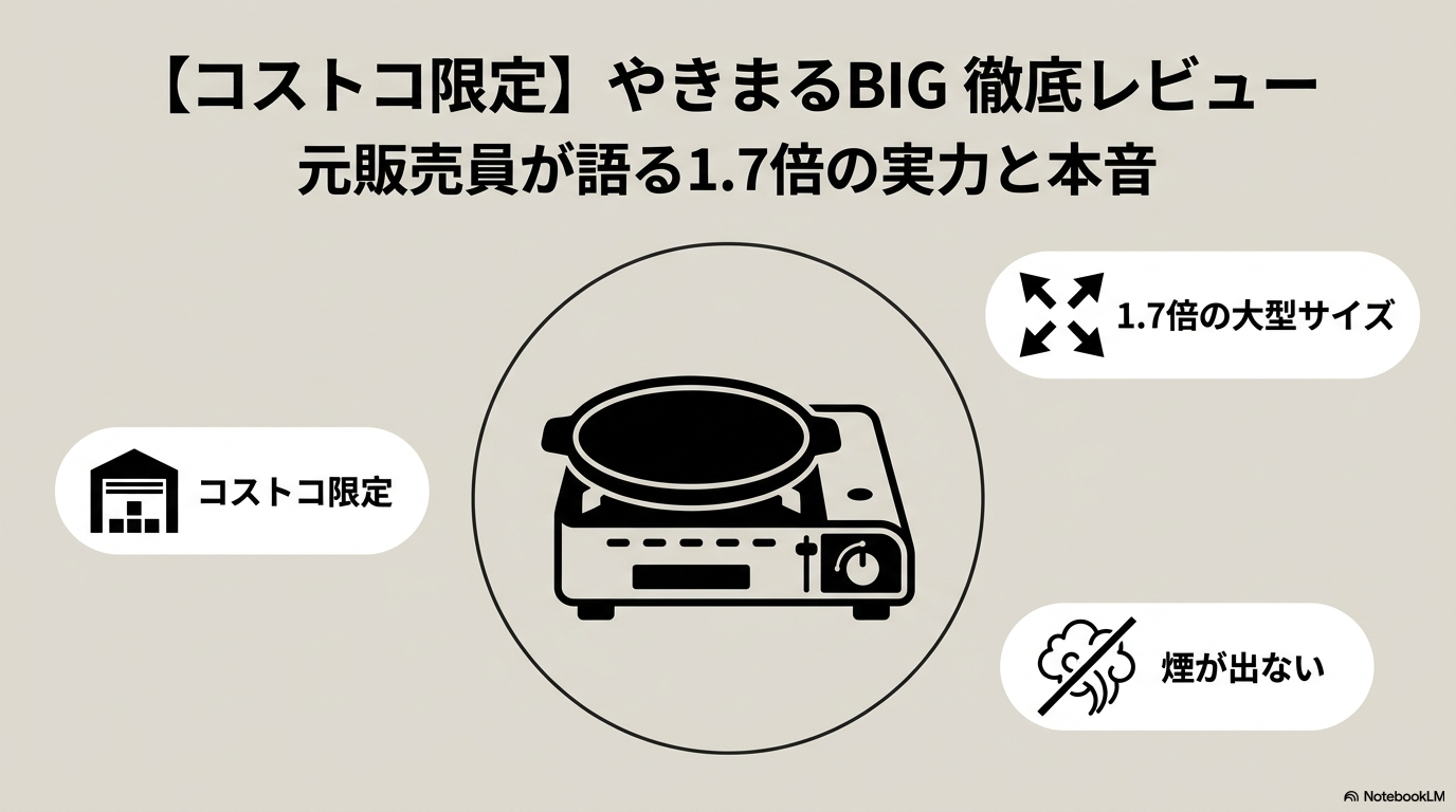 イワタニ やきまるBIG CB-SLG-BIG マットブラック コストコ