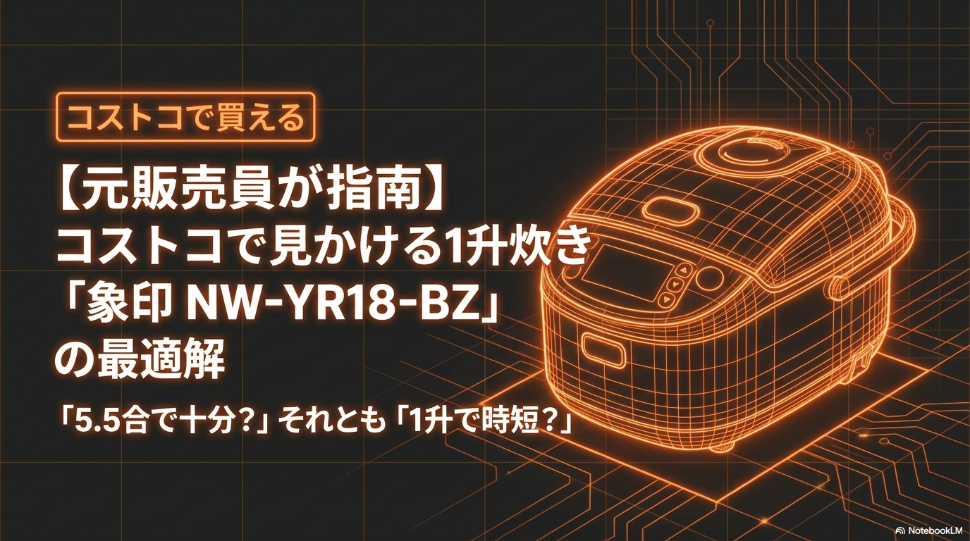 象印 圧力IH炊飯ジャー NW-YR18-BZ スレートブラック 1升炊き コストコ