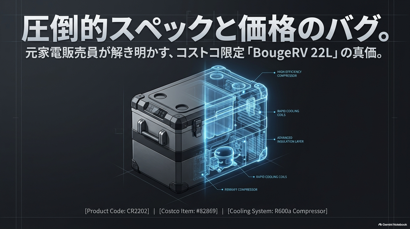BougeRV ポータブル冷凍冷蔵庫 22L