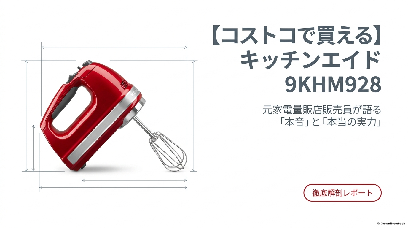 キッチンエイド 9段階変速ハンドミキサー 9KHM928
