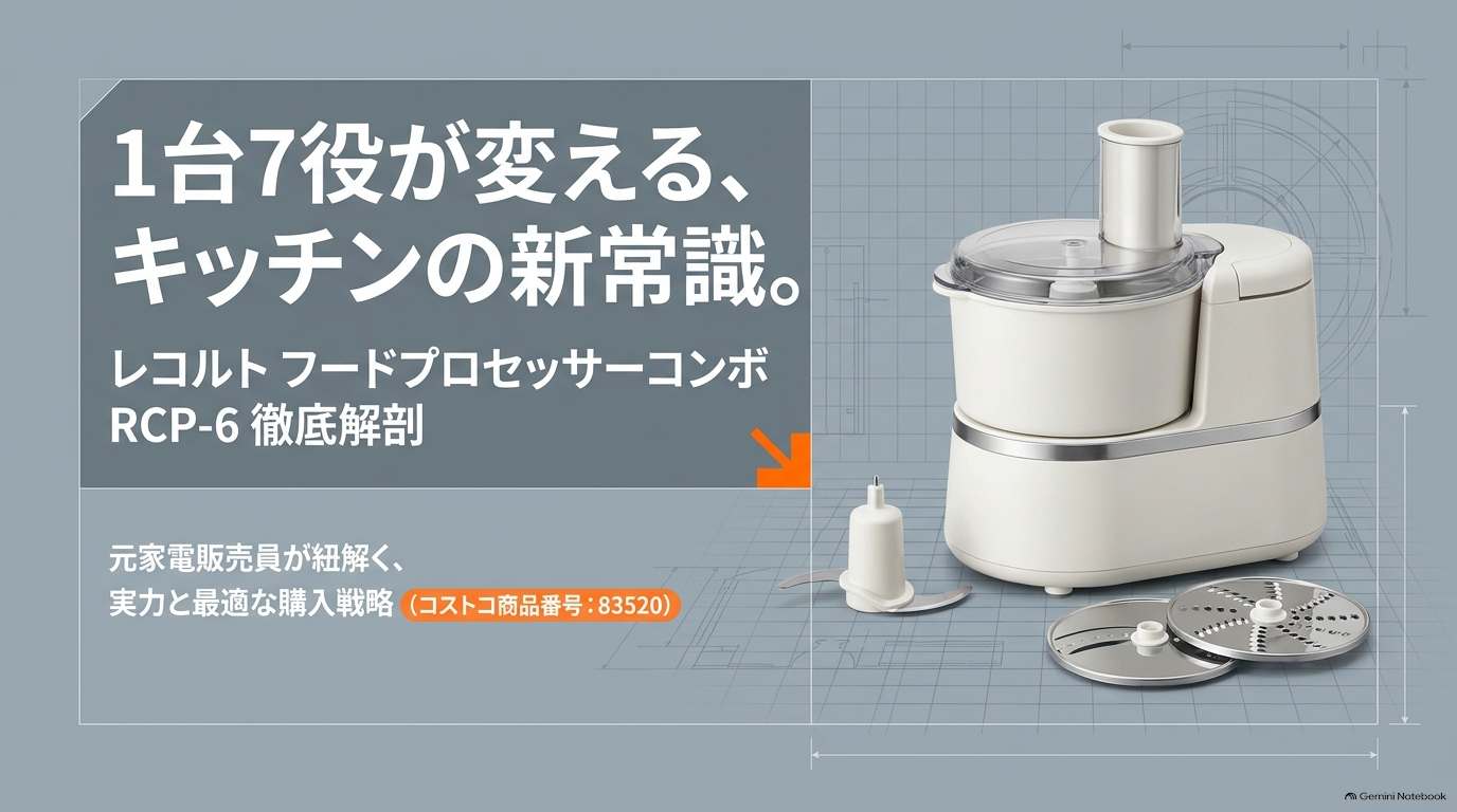 レコルト フードプロセッサーコンボ RCP-6 コストコ商品番号83520