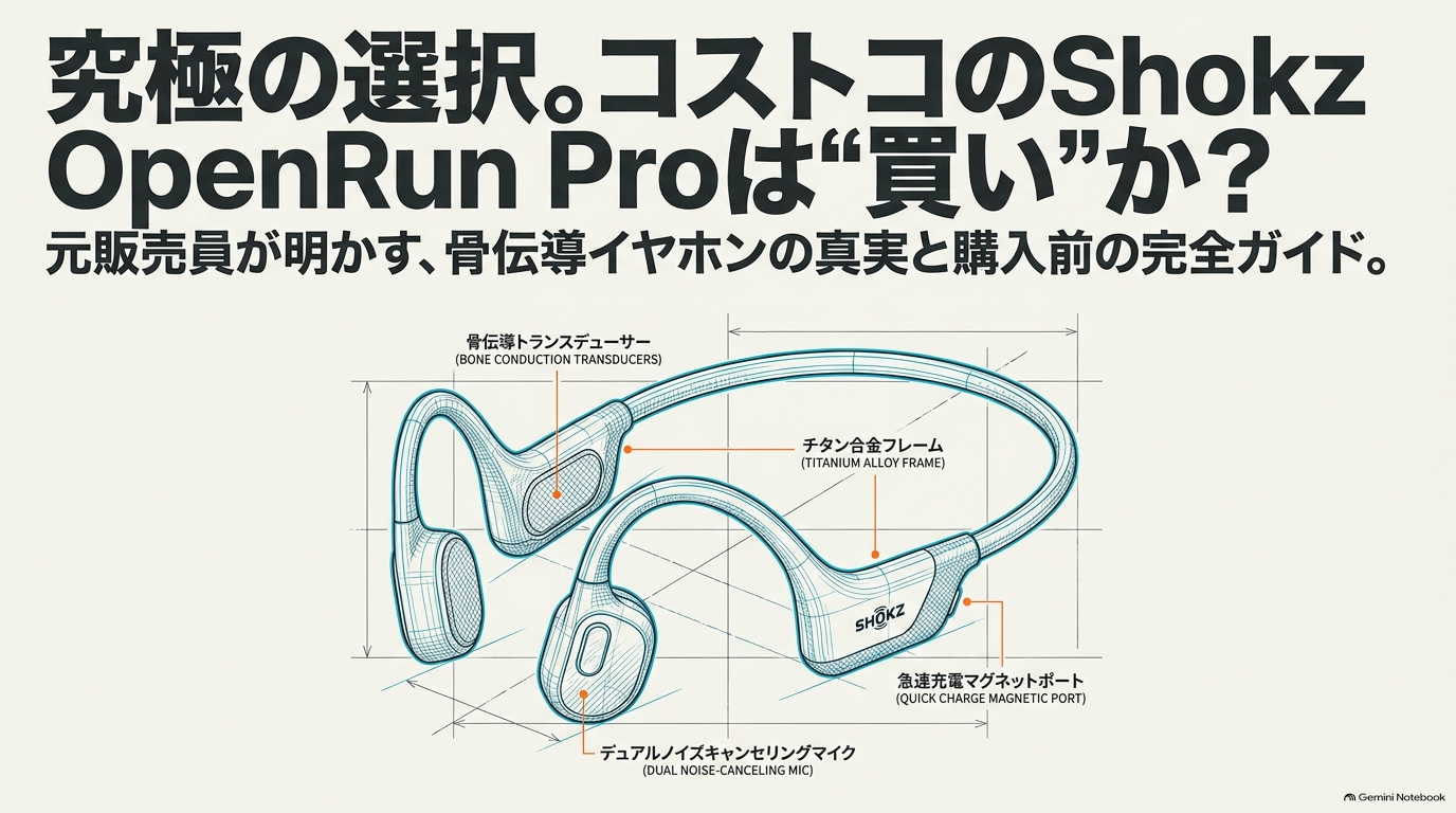 Shokz OpenRun Pro コストコ 骨伝導イヤホン