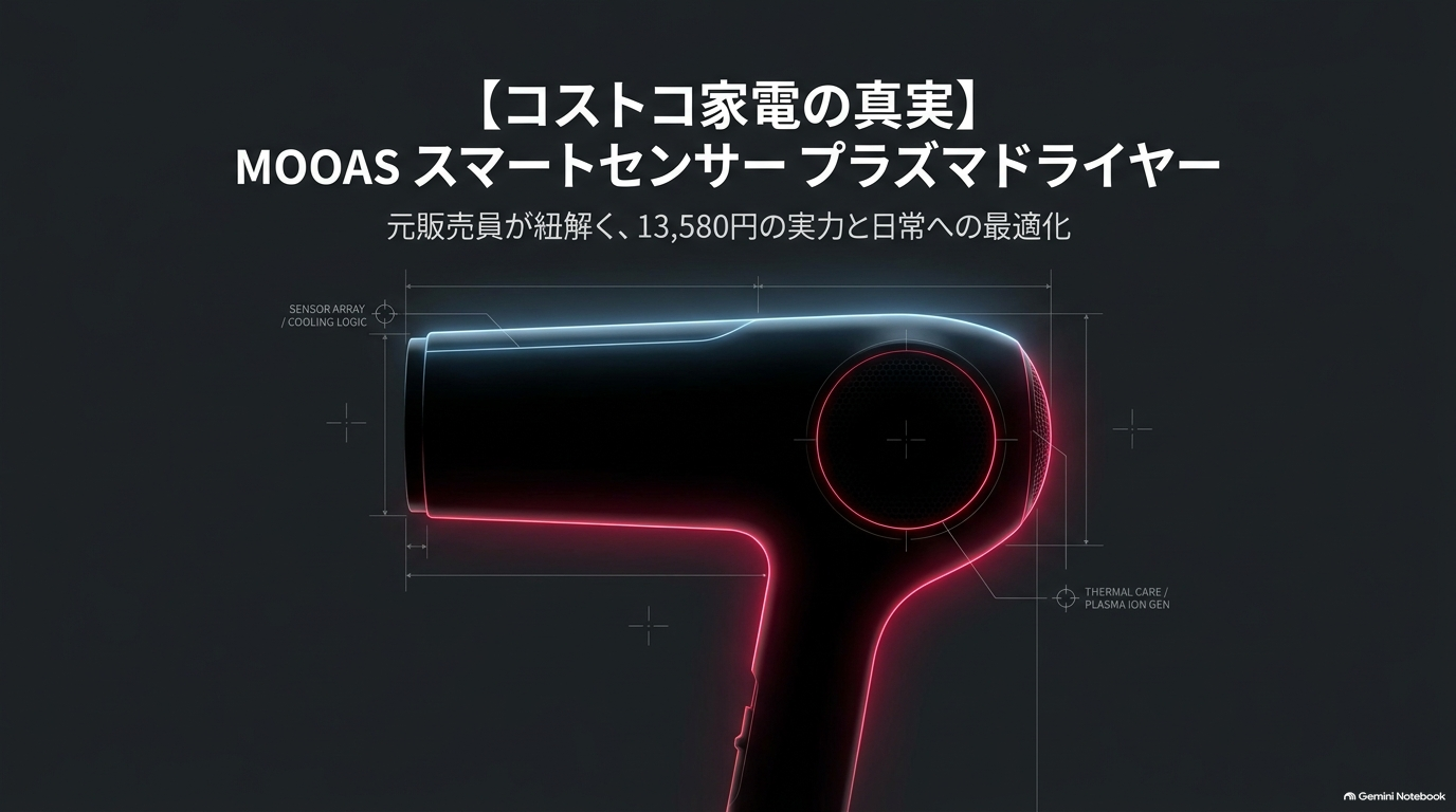 コストコで取り扱うMOOAS スカルプ＆ヘア スマートセンサー プラズマドライヤー