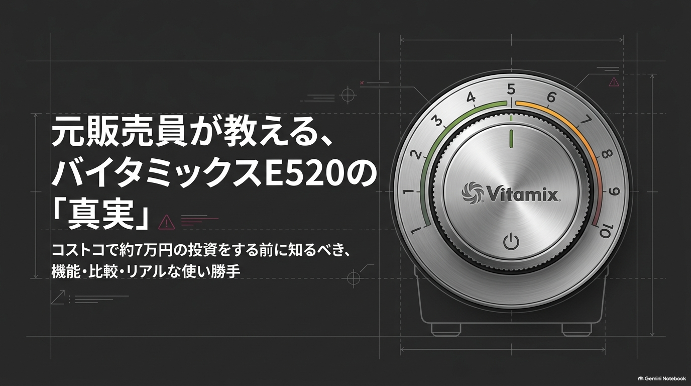 バイタミックスE520の本体と2Lコンテナ