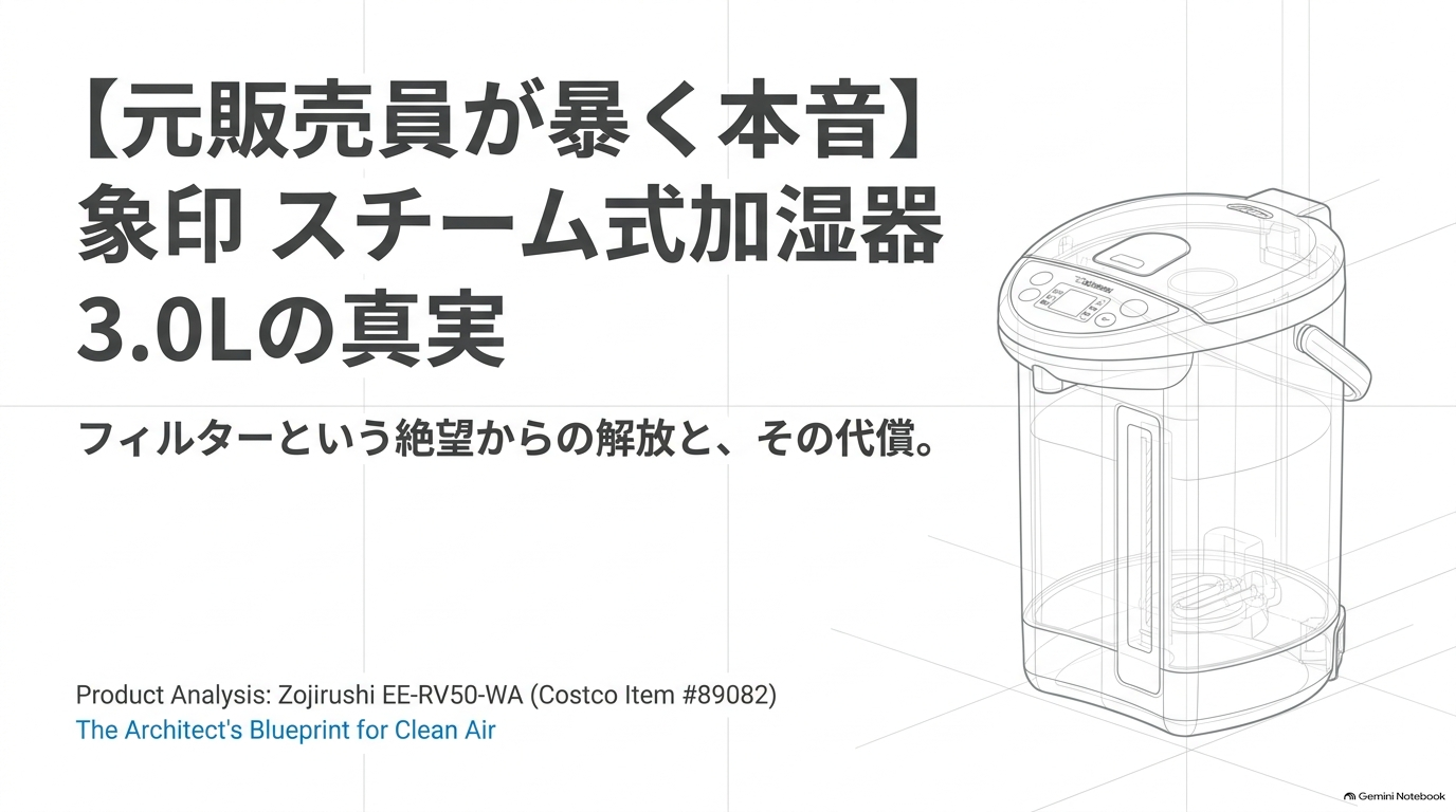コストコで買える象印のスチーム式加湿器3.0L EE-RV50-WA（ホワイト）